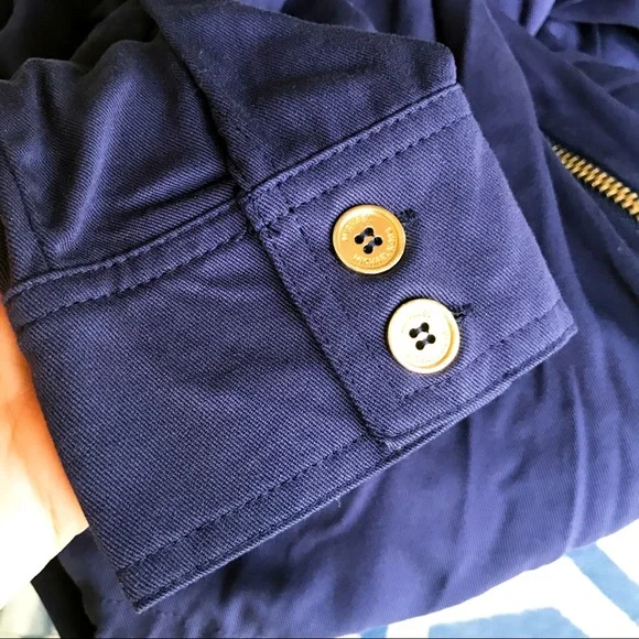 💙 MICHAEL KORS BASICS TRUE NAVY HOODIE JACKET! - Picture 13 of 16